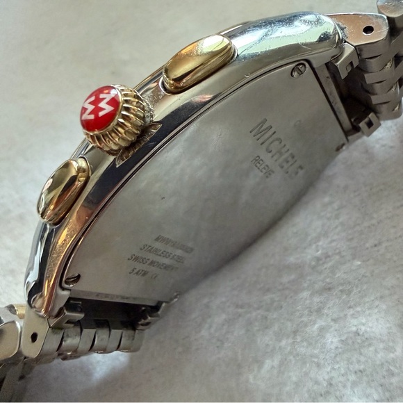 Michele Releve Two Tone Stainless and 18k Watch - Picture 11 of 16